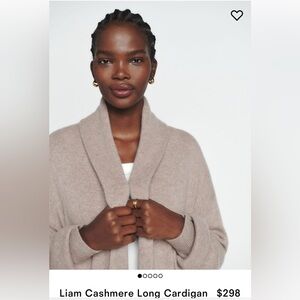 Liam Cashmere Long Cardigan from Reformation, small